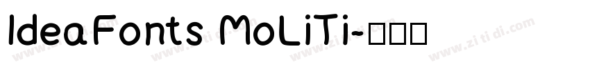 IdeaFonts MoLiTi字体转换